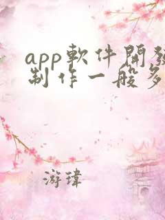 app软件开发制作一般多少钱