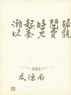 潮起时问归期江以蓁免费观看短剧