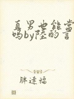 直男也能当老婆吗by陆酌言