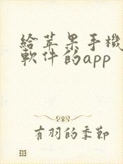 给苹果手机下载软件的app