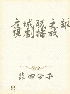 夜城赋之离生电视剧播放