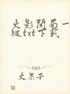 火影开局一键满级txt下载