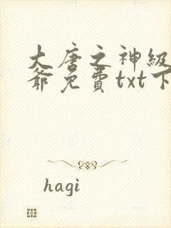 大唐之神级太子爷免费txt下载