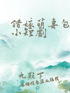错嫁萌妻包甜的小短剧