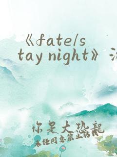 《fate/stay night》游戏