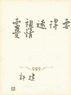 电视远得要命的爱情