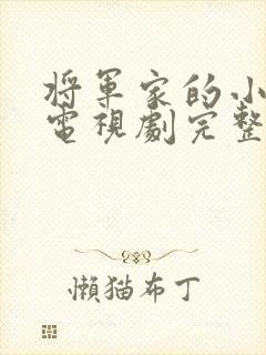 将军家的小娘子电视剧完整版