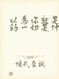 以为你就是我爱的一切是什么歌