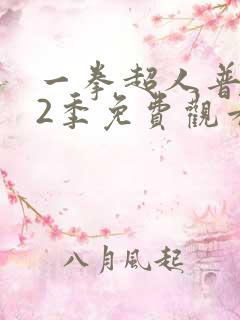 一拳超人普通话2季免费观看