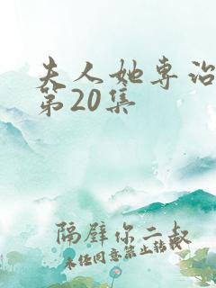 夫人她专治不服第20集