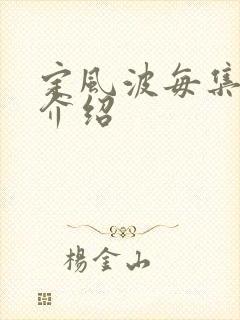 定风波每集剧情介绍