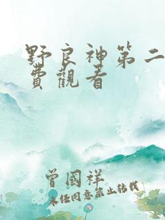 野良神第二季免费观看
