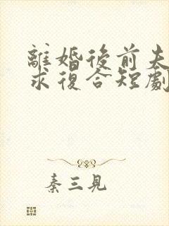 离婚后前夫跪着求复合短剧