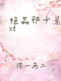 绝品邪少叶潇txt