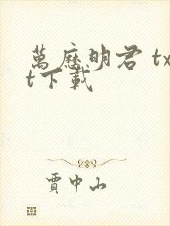 万历明君 txt下载