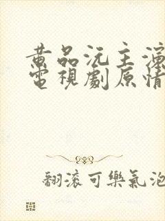 黄品沅主演的老电视剧原情