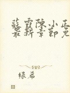 苏霞陈小正小说最新章节免费阅读