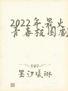 2022年最火青春校园剧