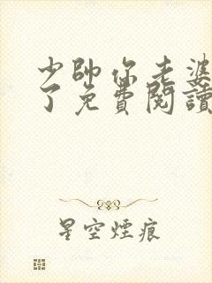 少帅你老婆又跑了免费阅读全文