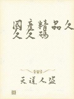 国产精品久久久久久码