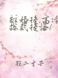 离婚后,高冷女总裁后悔/