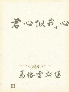 君心似我心短剧