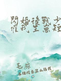 闪婚后战少每天催我生崽短剧免费观看大结局