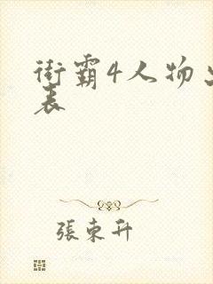 街霸4人物出招表