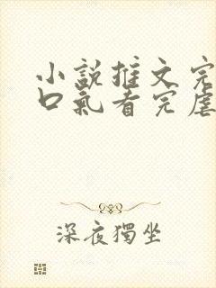 小说推文完结一口气看完虐文