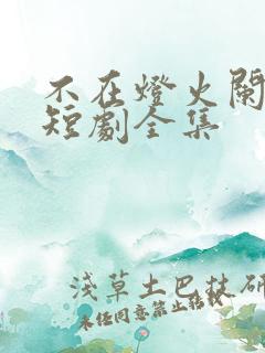 不在灯火阑珊处短剧全集