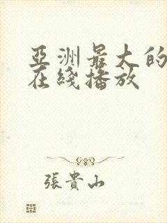 亚洲最大的av在线播放