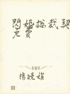 闪婚总裁契约妻免费