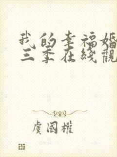 我的幸福婚约第三季在线观看免费