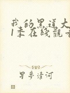 我的黑道大佬第1季在线观看高清