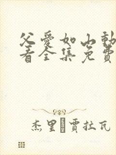 父爱如山动漫观看全集免费