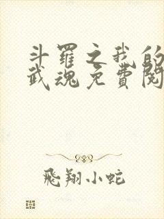 斗罗之我的异火武魂免费阅读小说