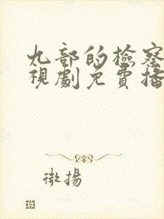 九部的检察官电视剧免费播放全集