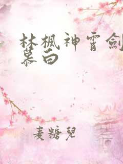 林枫神霄剑宗苏慕白