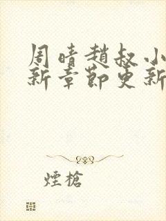 周晴赵叔小说最新章节更新