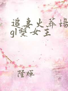 追妻火葬场类型gl双女主