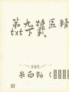 第九特区精校版txt下载