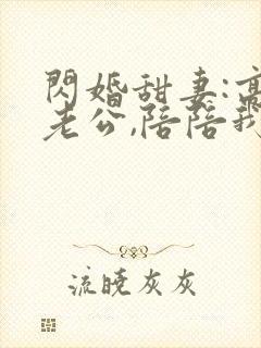 闪婚甜妻:高冷老公,陪陪我小说