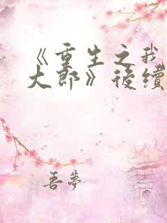 《重生之我是武大郎》后续