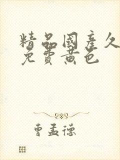 精品国产久久久免费黄色