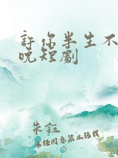 许你半生不见顾晚短剧