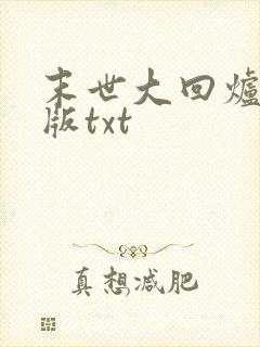 末世大回炉精校版txt