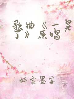 歌曲《一晃就老了》原唱