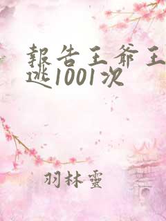 报告王爷王妃出逃1001次