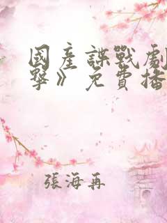 国产谍战剧《反击》免费播放全集