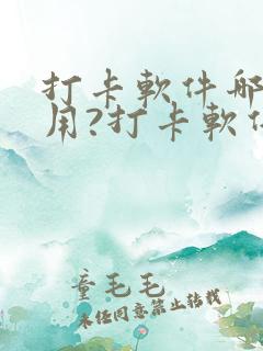 打卡软件哪个好用?打卡软件排行榜